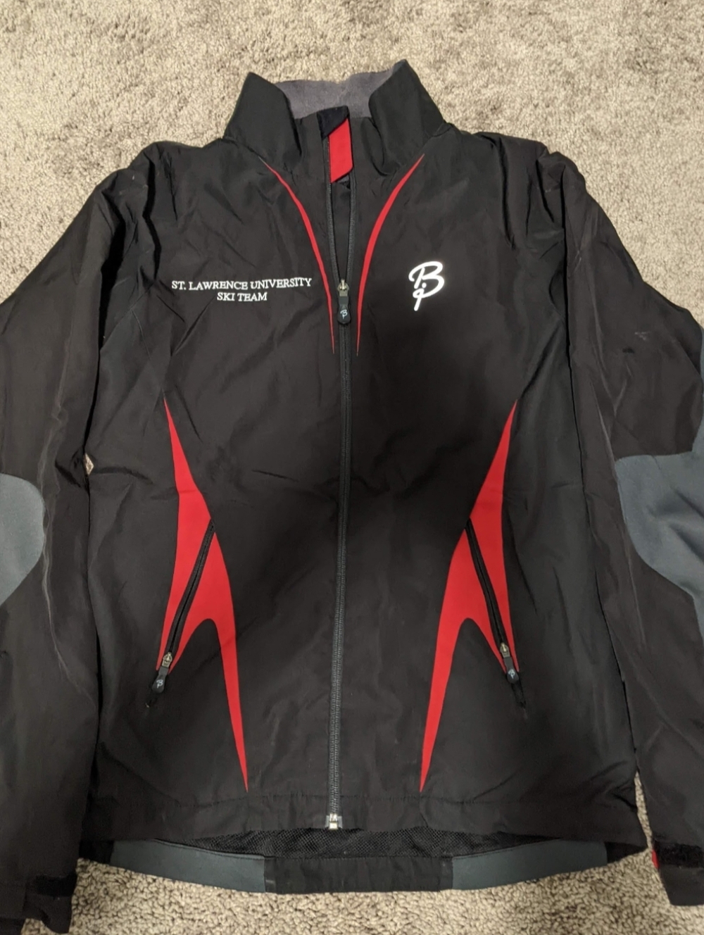 St. Lawrence University Ski Team Women's Black & Red Ski Jacket